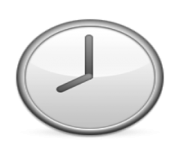 ios emoji clock face eight oclock