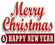 Merry Christmas and Happy New Year PNG Clipar