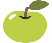 emoji android green apple